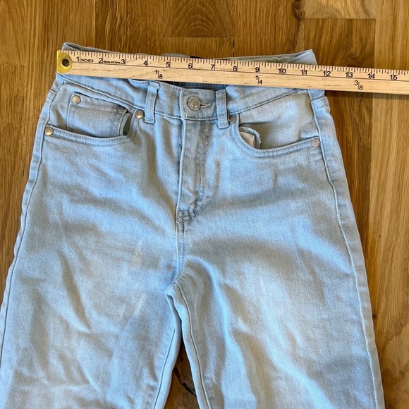 Girls Levi Strauss Silver Tab Baggy‎ Light Wash Denim Jeans SZ 12 Reg - Picture 2 of 8